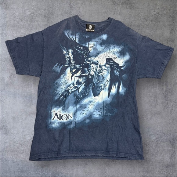 Jinx Other - Vintage Jinx Aion Cybergoth Video Game Shirt Y2K Men's Large Wings